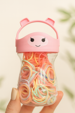 Figürlü Kutulu Çocuk Lastik Toka Seti